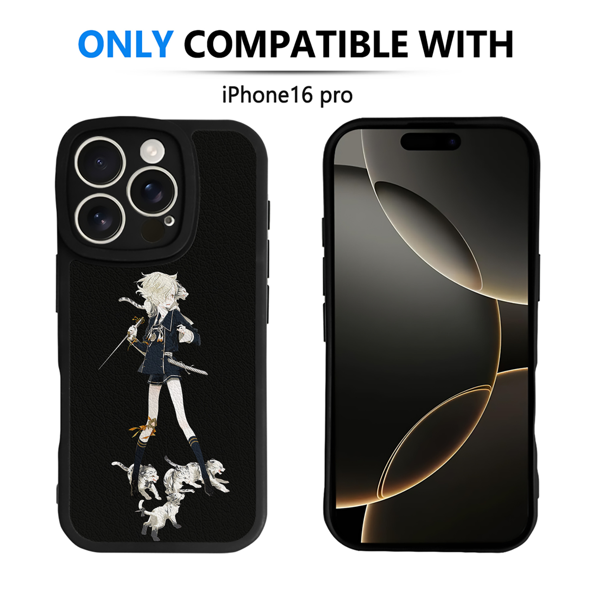 （画像用） 刀剣乱舞 Touken Ranbu 【iPhone 16シリーズ対応】シリコンスマホケース（レザー調） 材質：シリコン